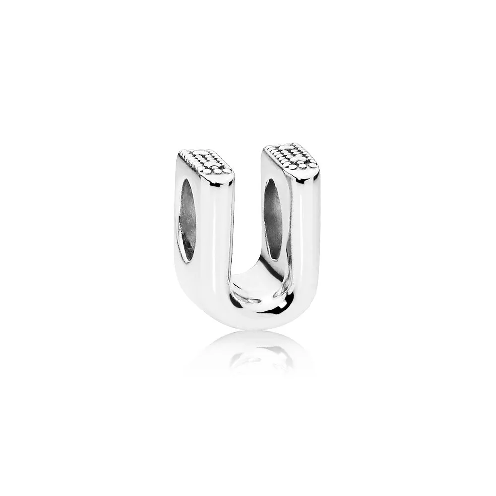 pandora letter u charm 797475