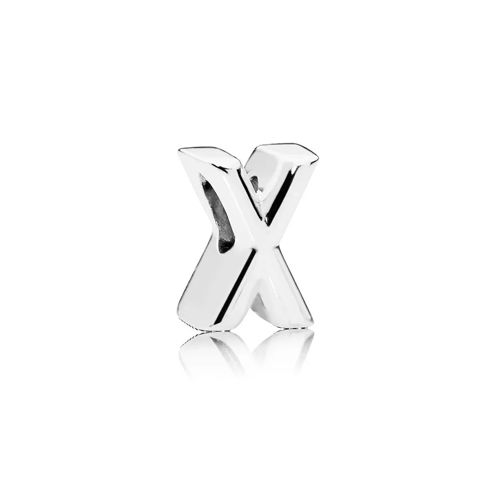 pandora letter x charm 797478