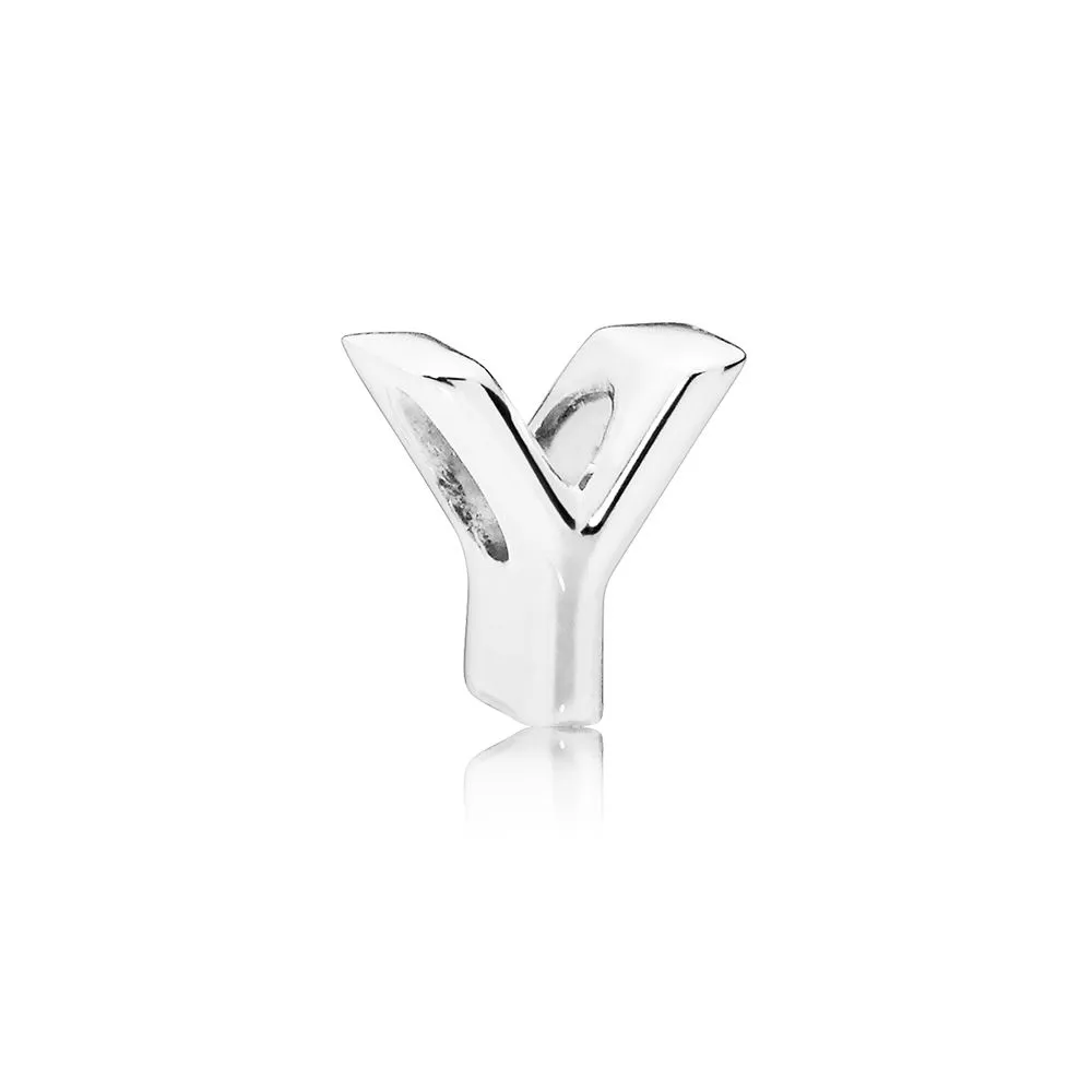 pandora letter y charm 797479