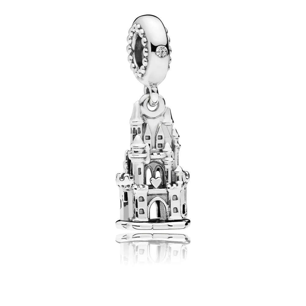 PANDORA Regal Castle Dangle Charm, Clear CZ - 797651CZ