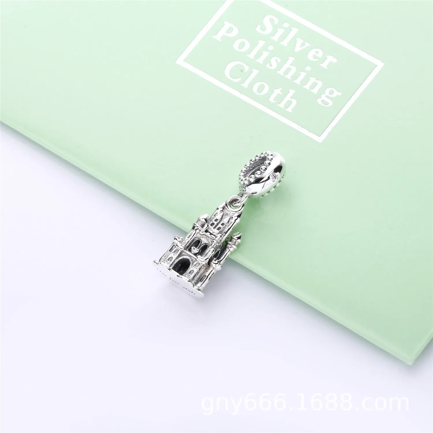 PANDORA Regal Castle Dangle Charm, Clear CZ - 797651CZ