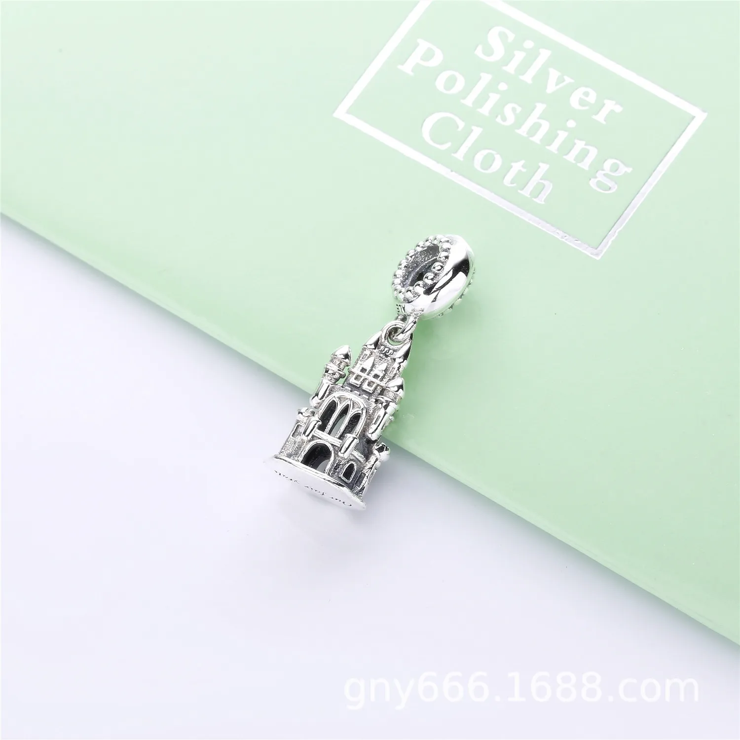 PANDORA Regal Castle Dangle Charm, Clear CZ - 797651CZ