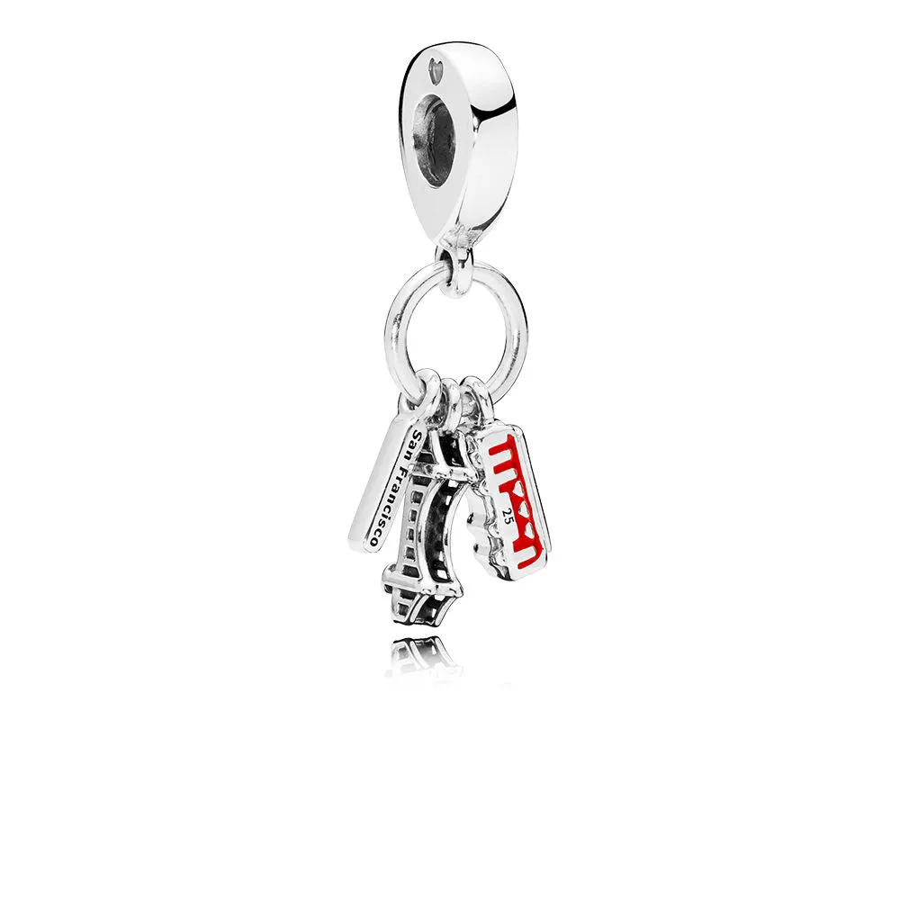 PANDORA San Francisco Highlights Dangle Charm, Red Enamel - 797218EN09