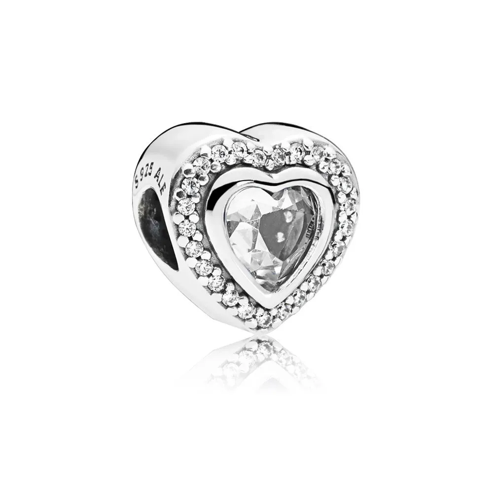 pandora sparkling love charm clear cz 797608cz