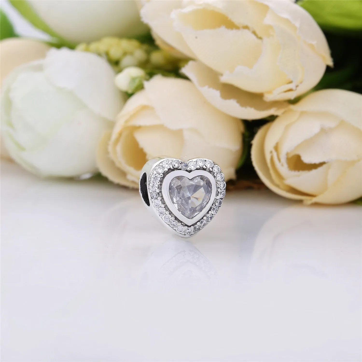 PANDORA Sparkling Love Charm, Clear CZ - 797608CZ