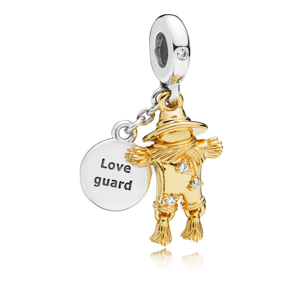 scarecrow guardian charm pandora shine clear cz 767629cz