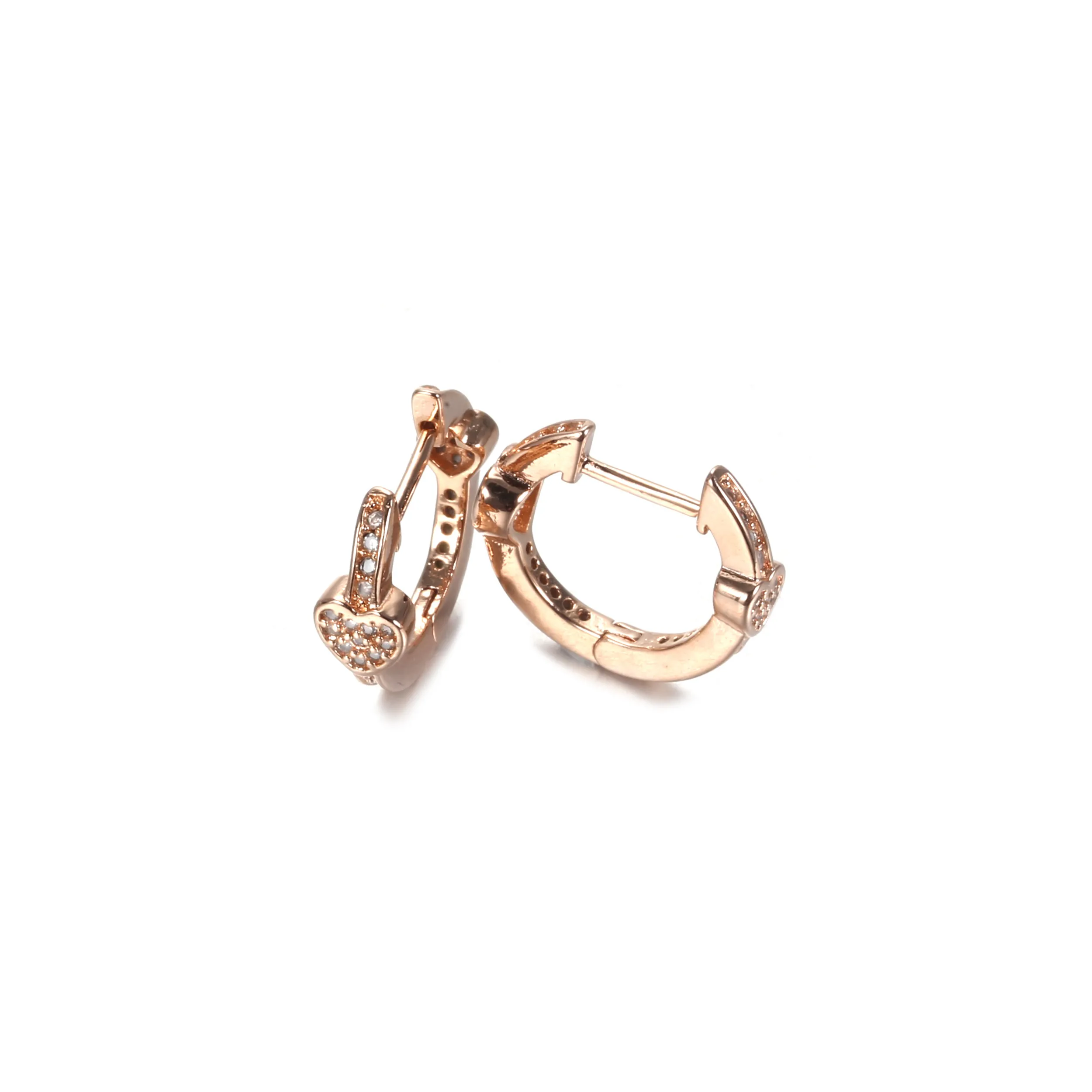 Alluring Hearts Hoop Earrings, PANDORA Rose™ & Clear CZ - 287290CZ