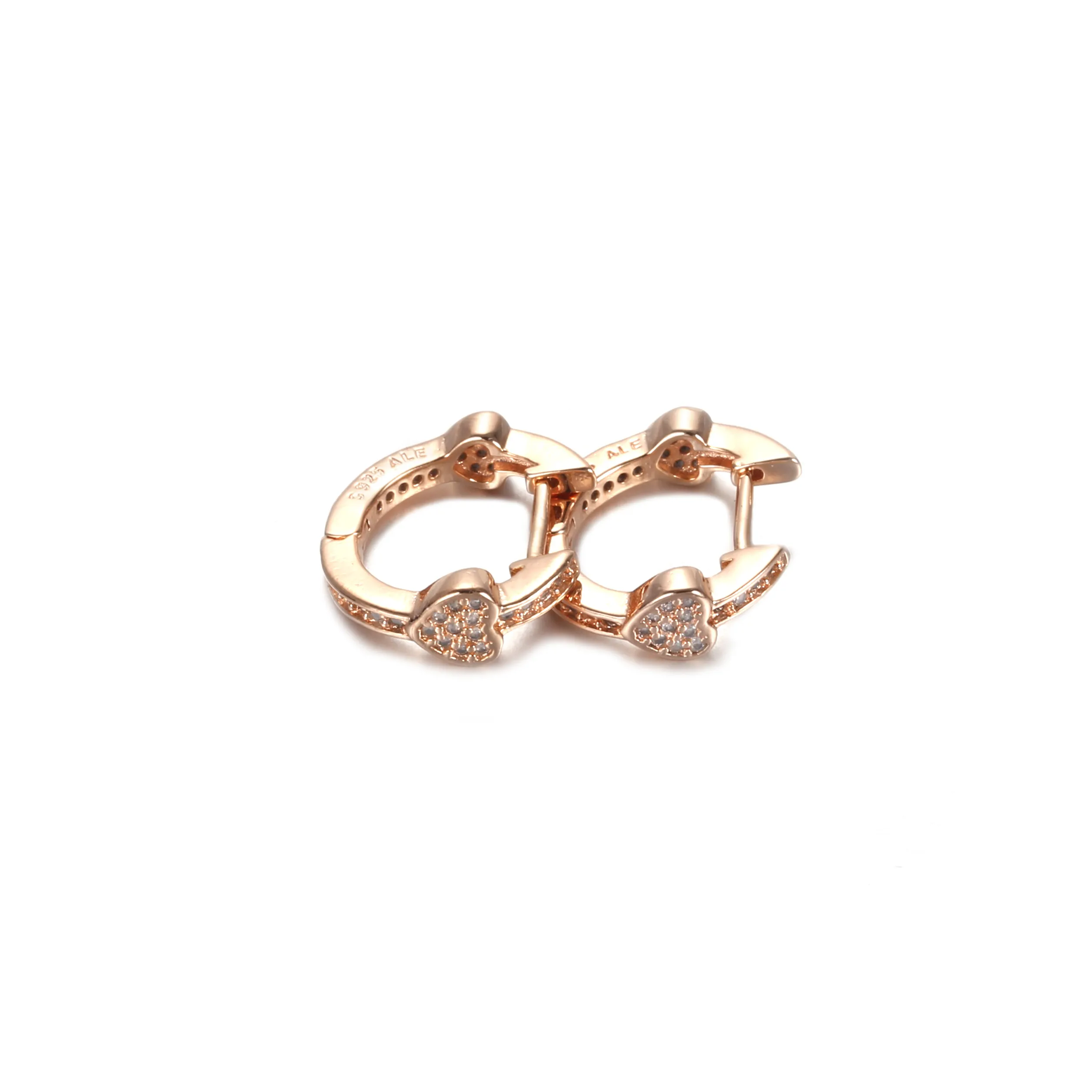 Alluring Hearts Hoop Earrings, PANDORA Rose™ & Clear CZ - 287290CZ