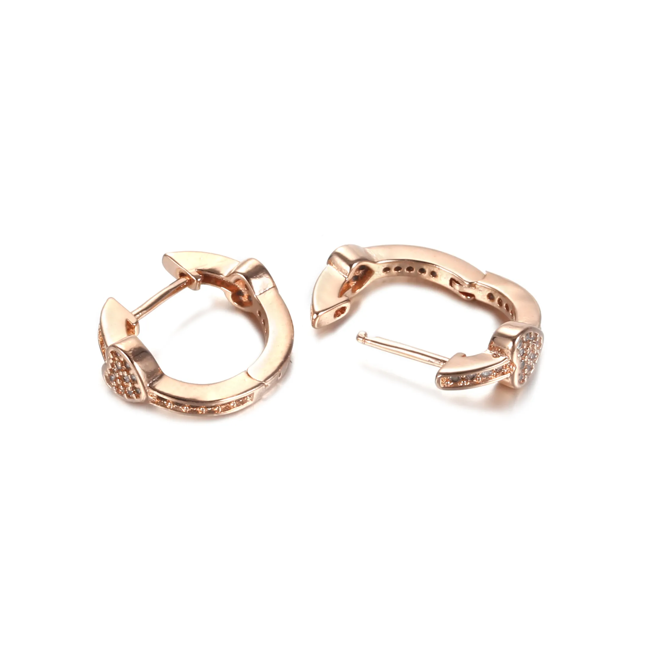 Alluring Hearts Hoop Earrings, PANDORA Rose™ & Clear CZ - 287290CZ