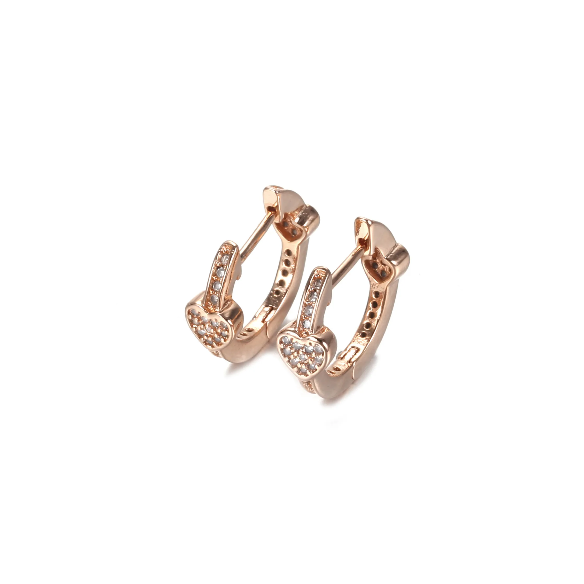 Alluring Hearts Hoop Earrings, PANDORA Rose™ & Clear CZ - 287290CZ