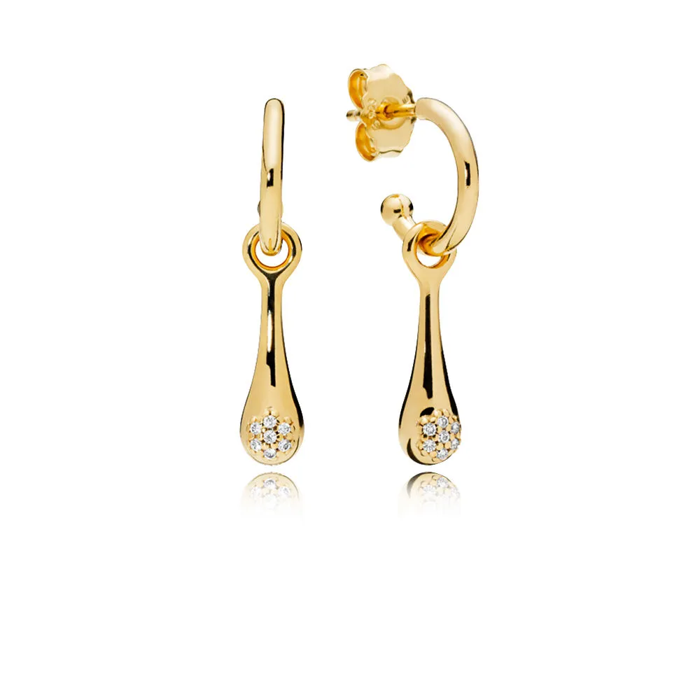 Modern LovePods™ Earrings, PANDORA Shine™ & Clear CZ - 267357CZ