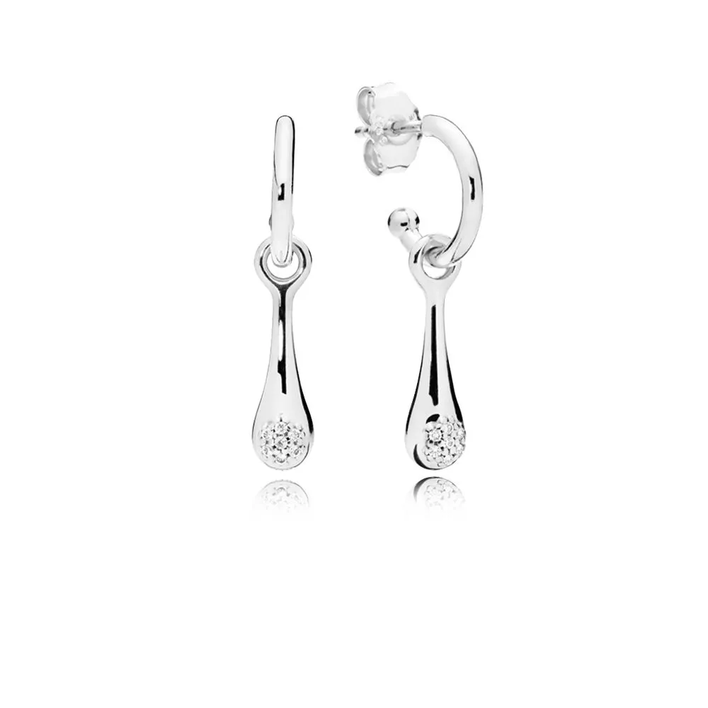 PANDORA Modern LovePods™ Earrings, Clear CZ - 297357CZ