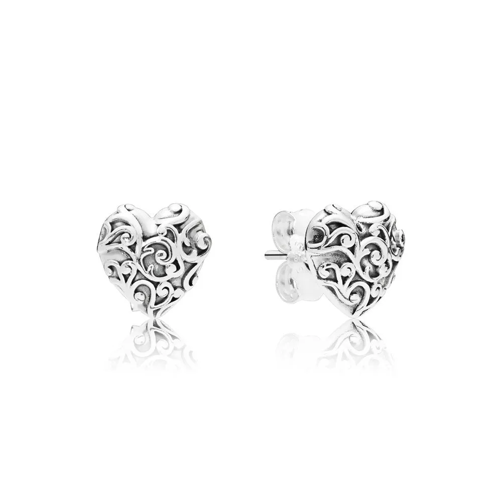 PANDORA Regal Hearts Earrings - 297693