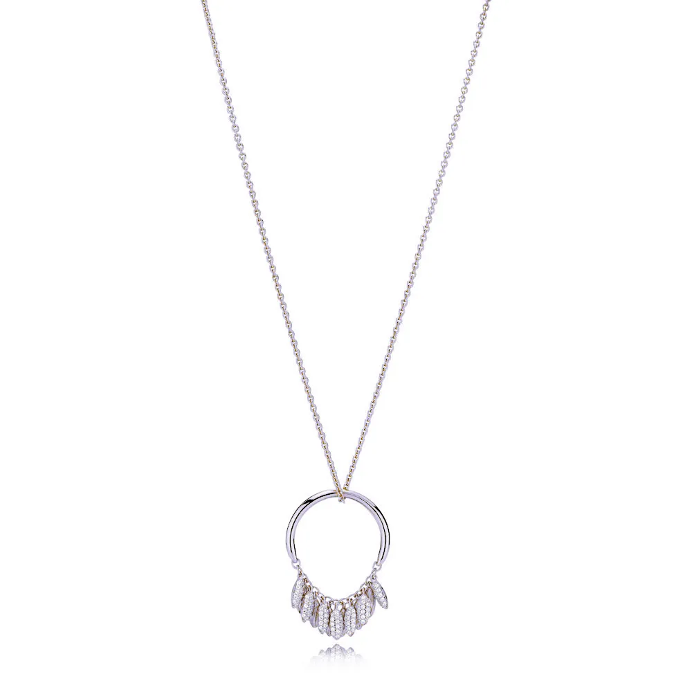 Limited Edition Circle of Seeds Necklace, PANDORA Silver & Clear CZ - PJ00485-1