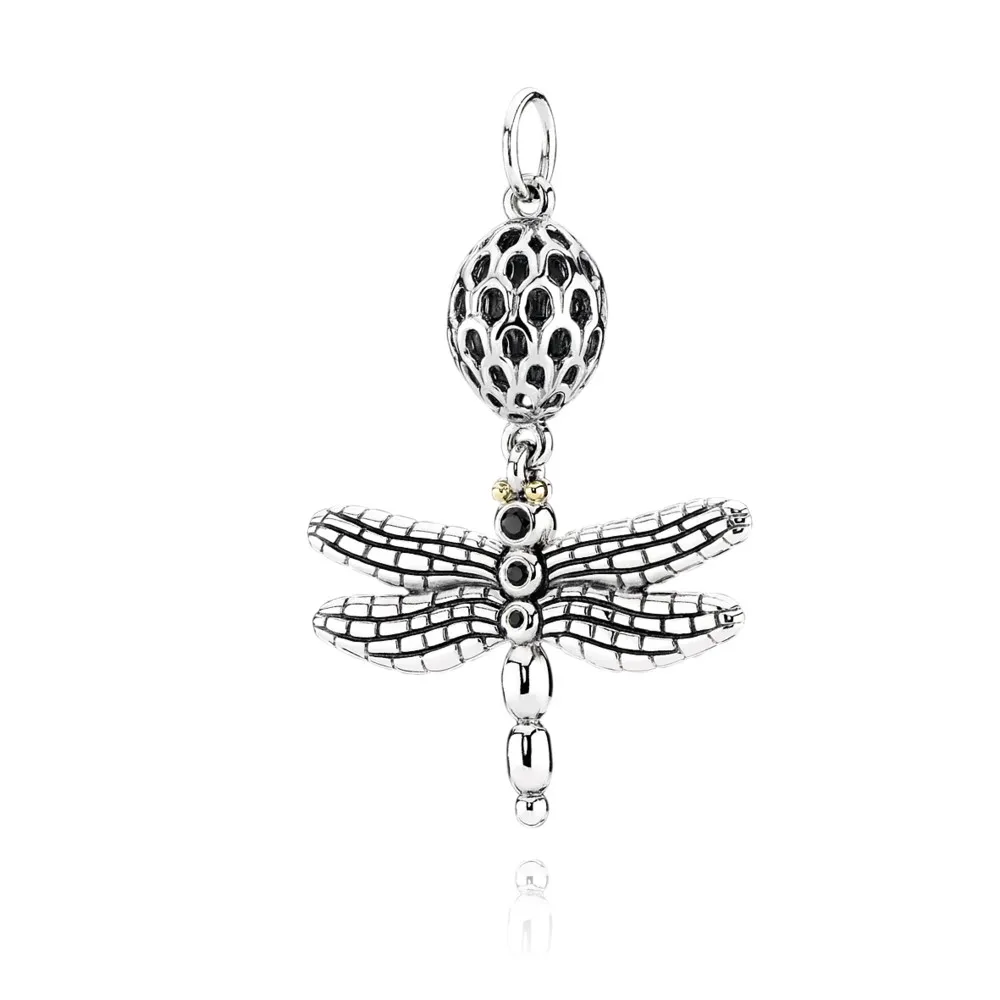 pandora lucky dragonfly black cz 390336czk