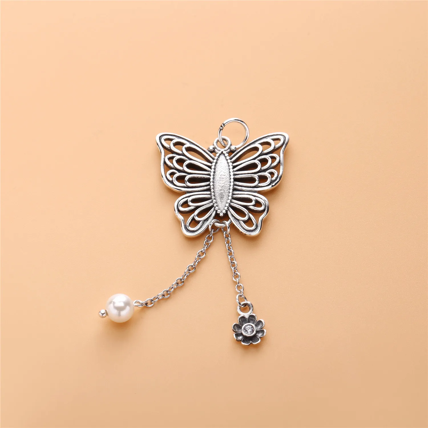 PANDORA Openwork Butterfly Necklace Pendant - 390352CCZ