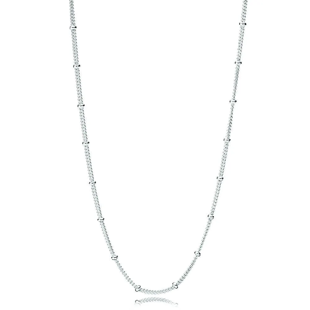 PANDORA Silver Beaded Necklace Chain - 397210