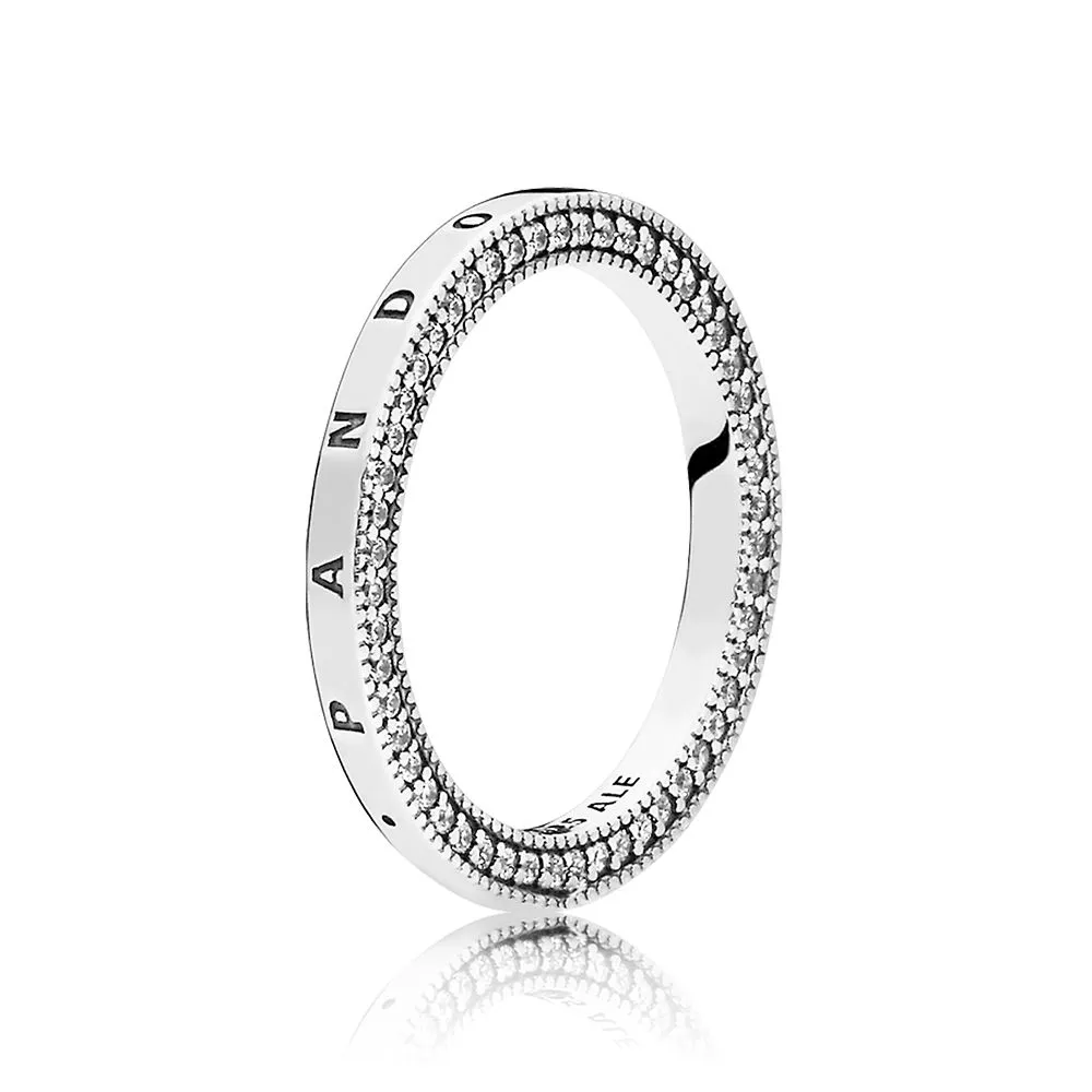 PANDORA Signature Hearts of PANDORA Ring, Clear CZ - 197437CZ