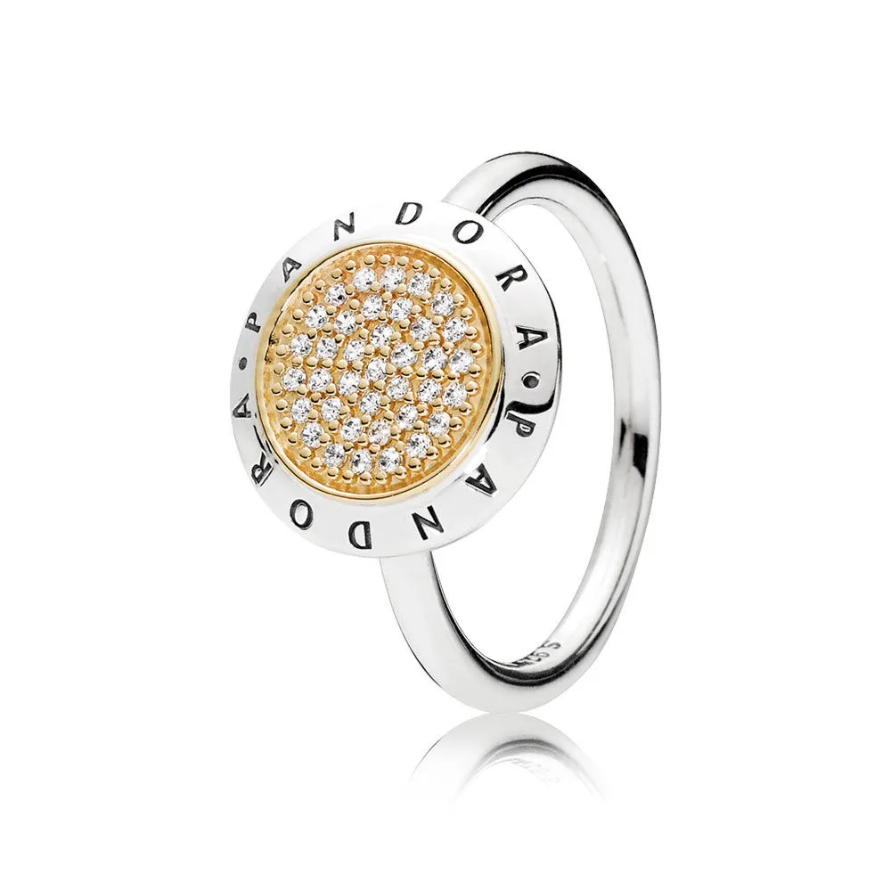 pandora signature ring clear cz 196231cz