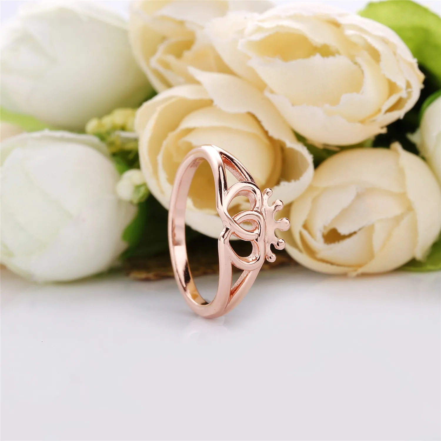 United Regal Hearts Ring, PANDORA Rose™ - 187685