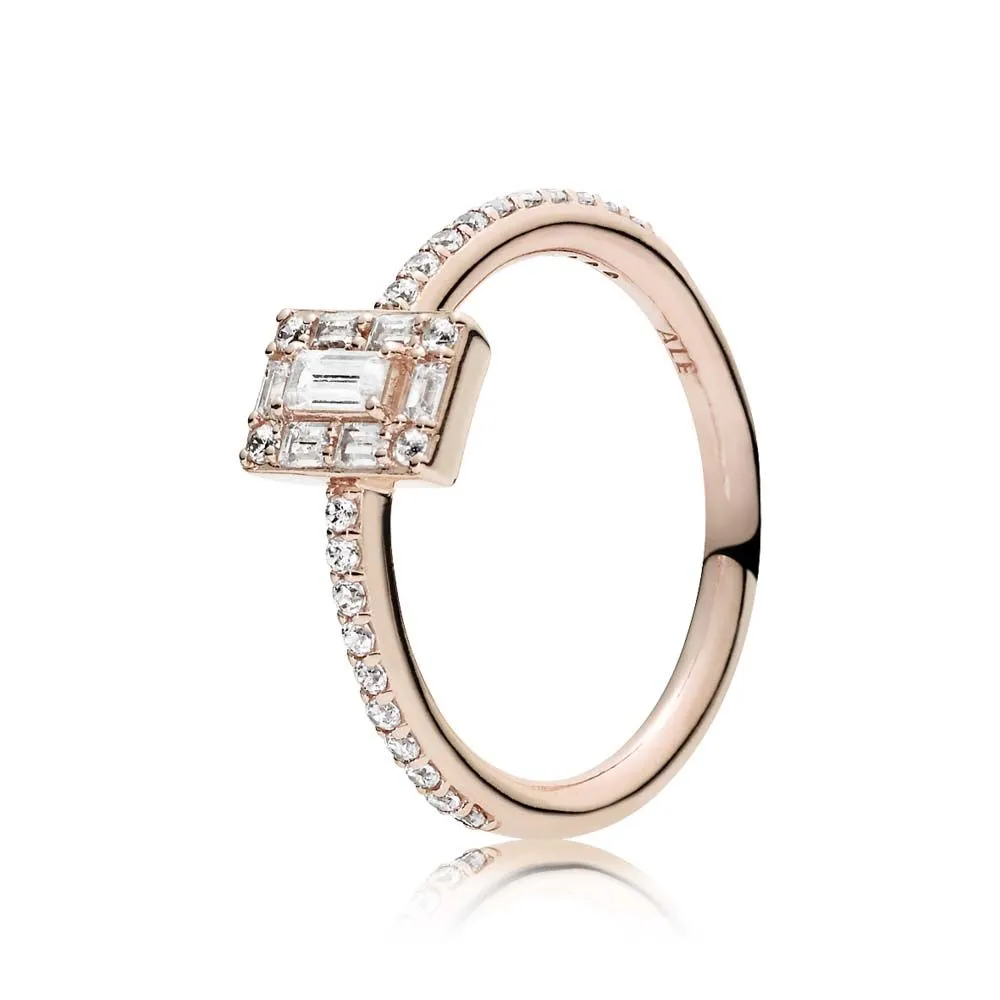 Luminous Ice Ring, PANDORA Rose™ & Clear CZ - 187541CZ