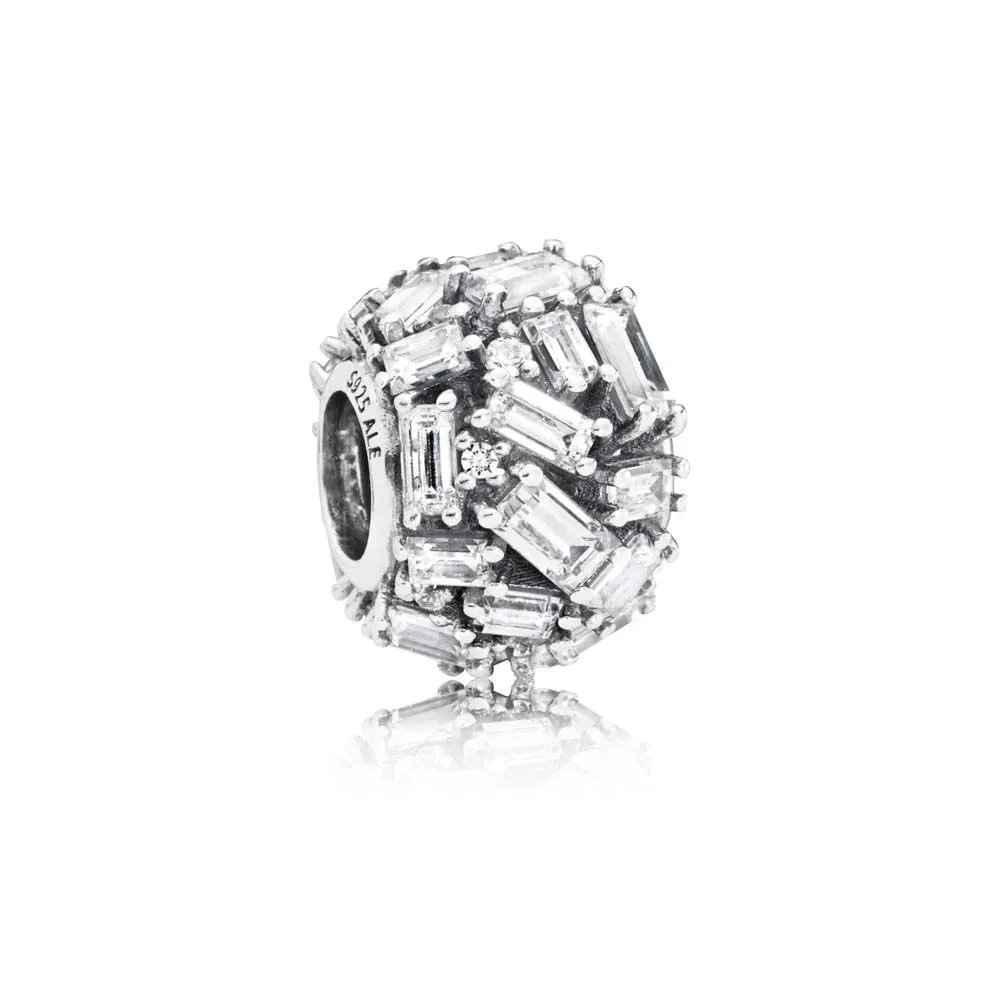 PANDORA Chiselled Elegance Charm, Clear CZ - 797746CZ