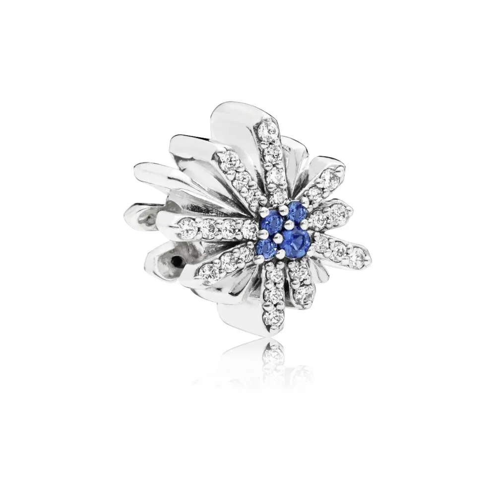 PANDORA Dazzling Fireworks Charm, Clear CZ & Blue Crystal - 797518NCB