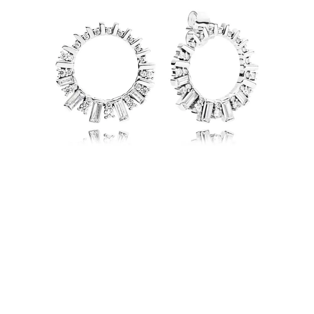 PANDORA Glacial Beauty Drop Earrings, Clear CZ - 297545CZ