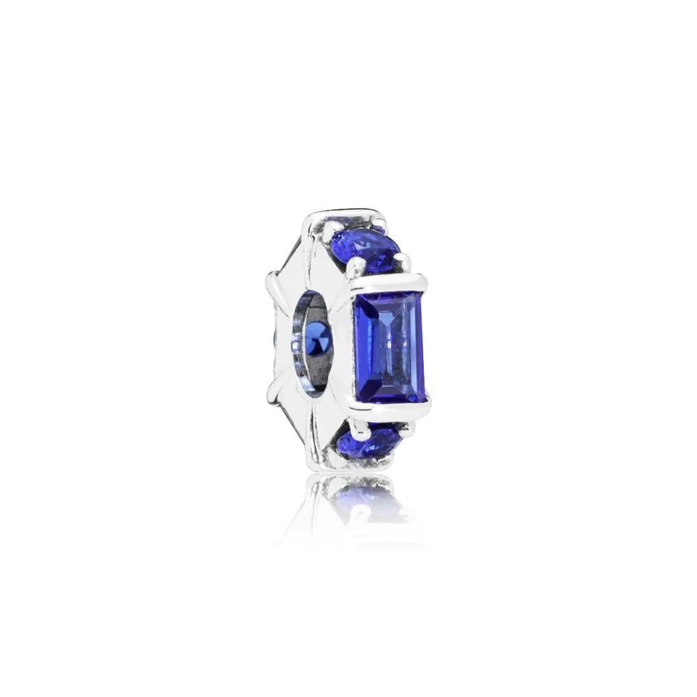 PANDORA Ice Sculpture Spacer, Blue Crystal - 797529NSBL