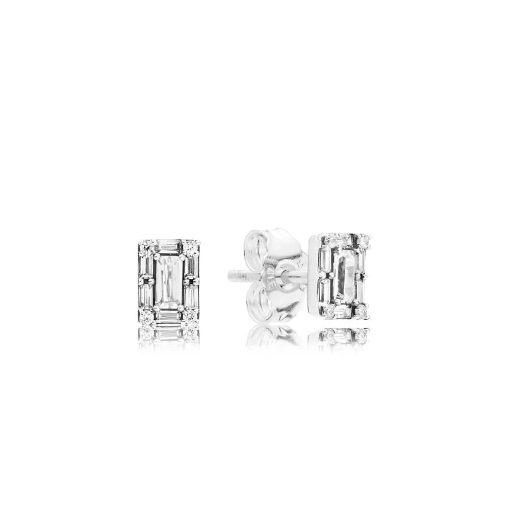 pandora luminous ice stud earrings clear cz 297567cz