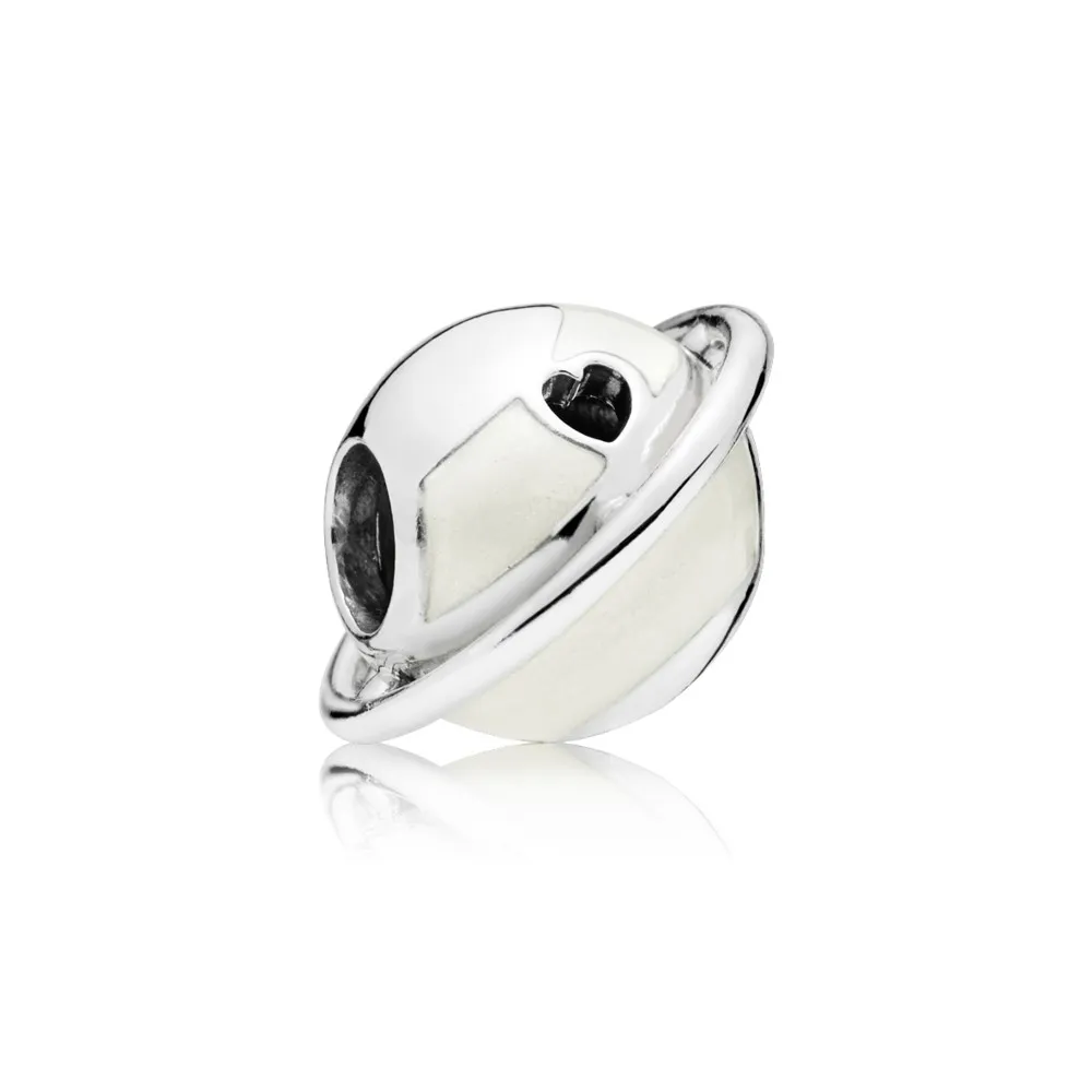 PANDORA Planet of Love Charm, Silver Enamel - 797748EN23