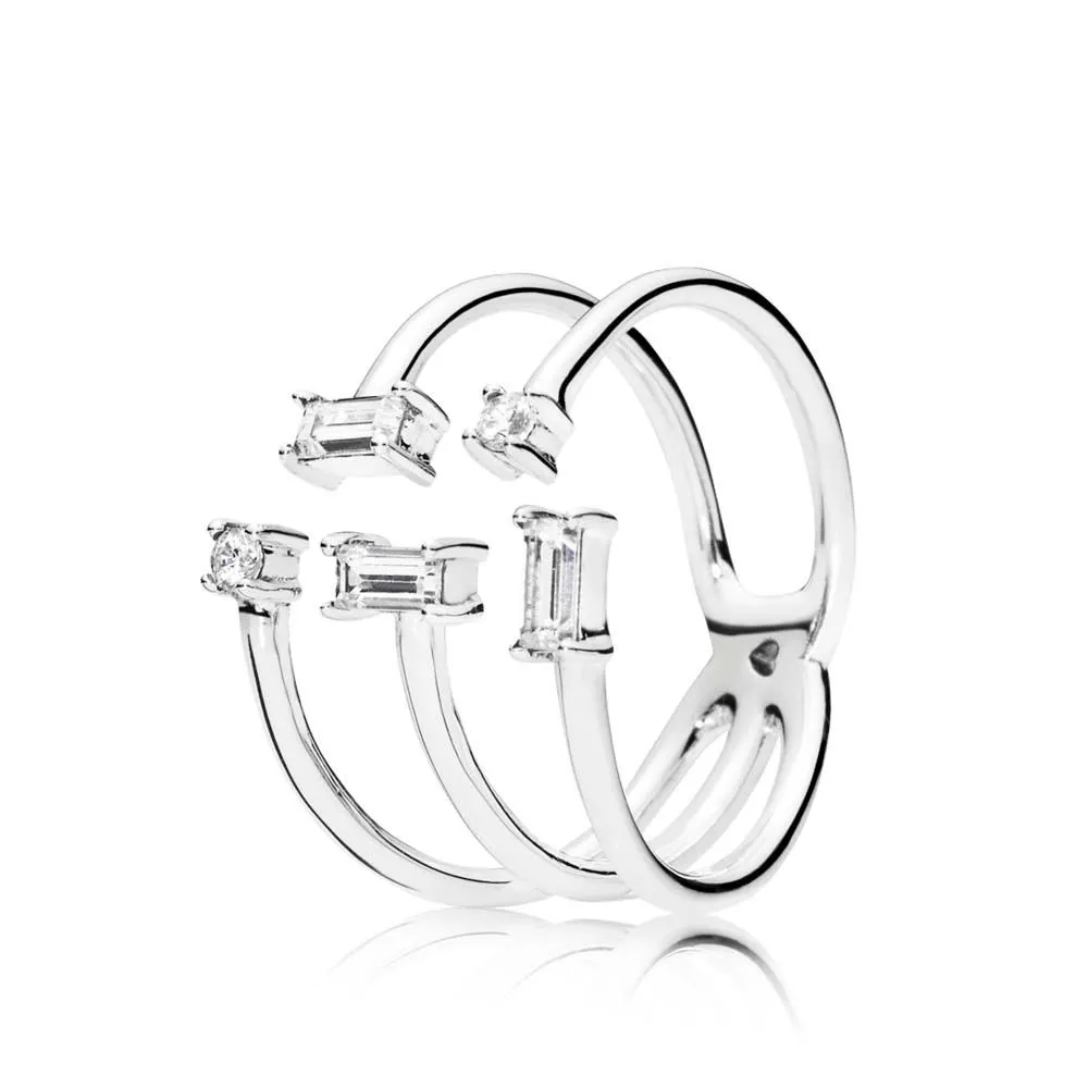 PANDORA Shards of Sparkle Ring, Clear CZ - 197527CZ