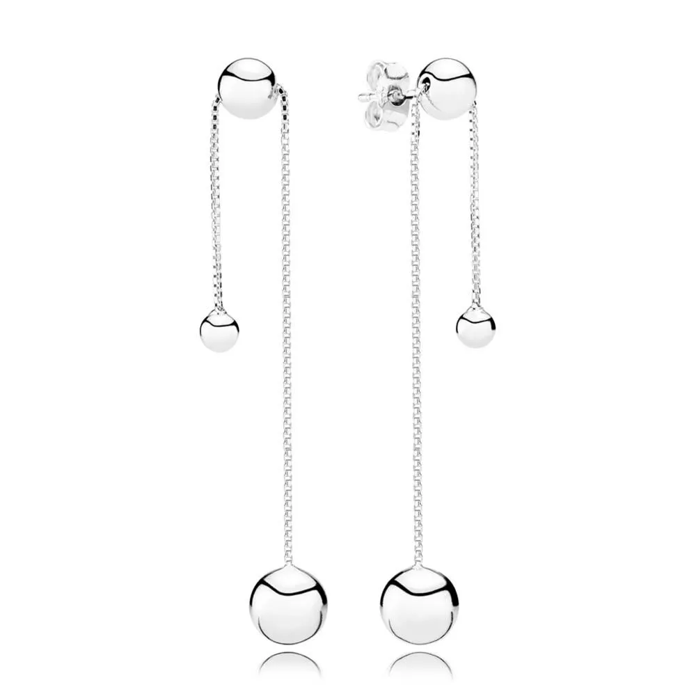 pandora string of beads dangle earrings 297535