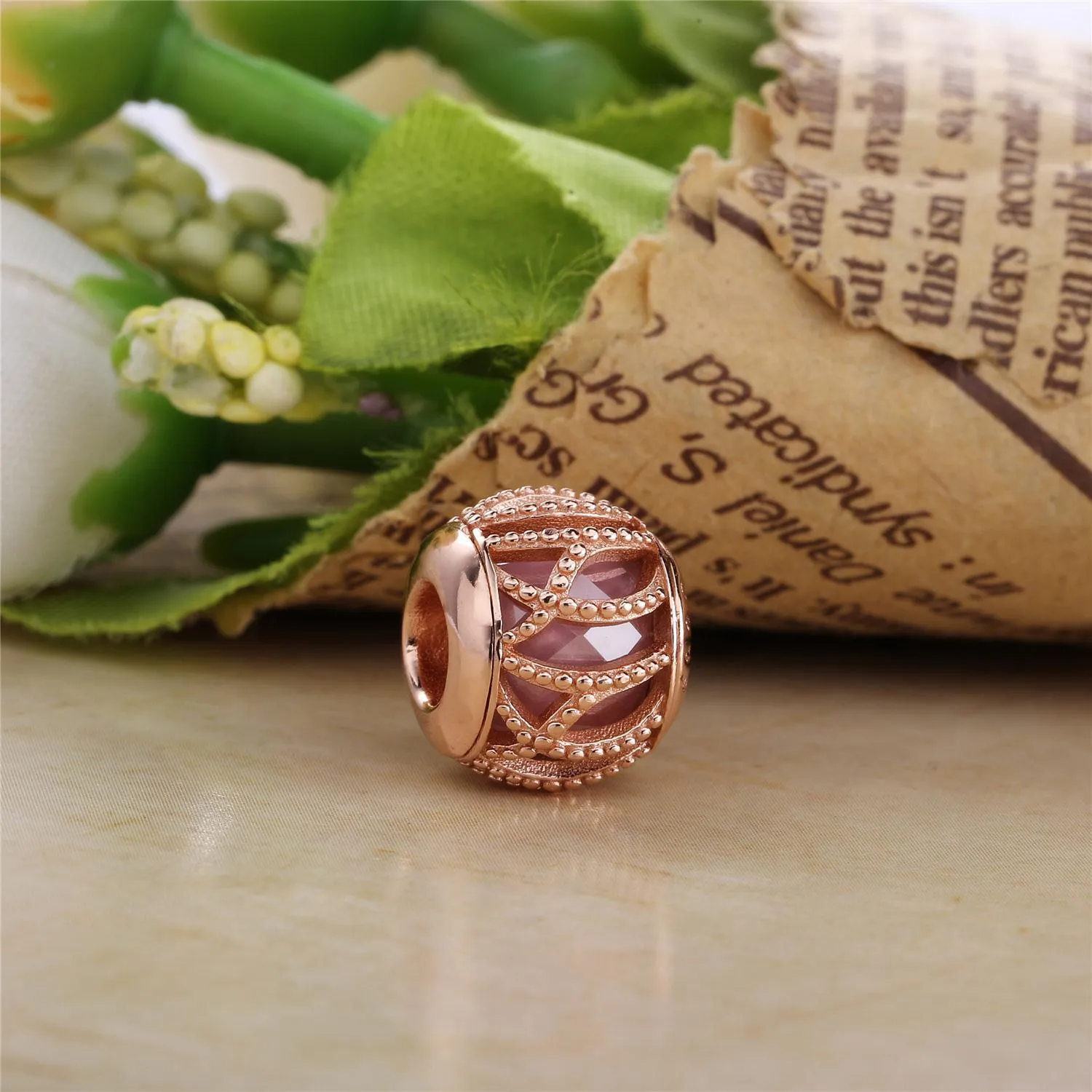 Intertwining Radiance Charm, PANDORA Rose™ & Pink CZ - 781968PCZ