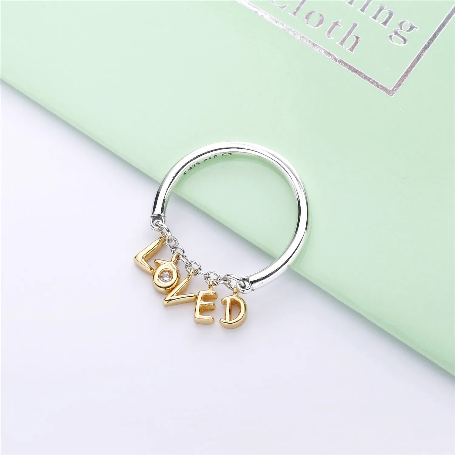 Loved Script Ring, PANDORA Shine™, Clear CZ - 167799CZ