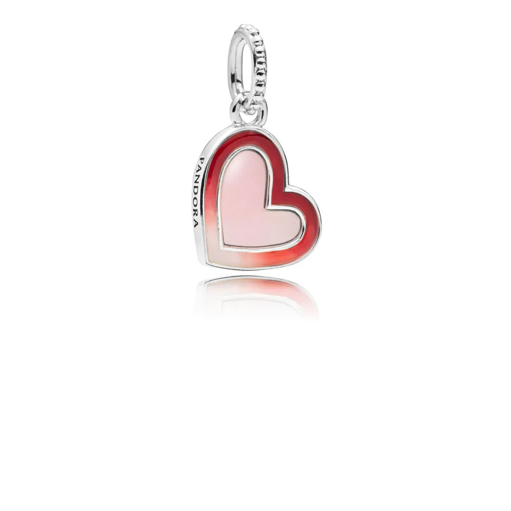 pandora asymmetric heart of love charm mixed enamel 797820enmx