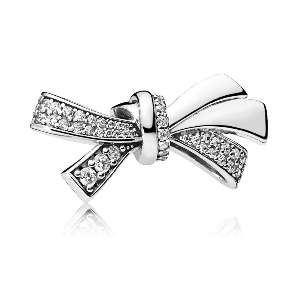 PANDORA Brilliant Bow Charm, Clear CZ - 797241CZ