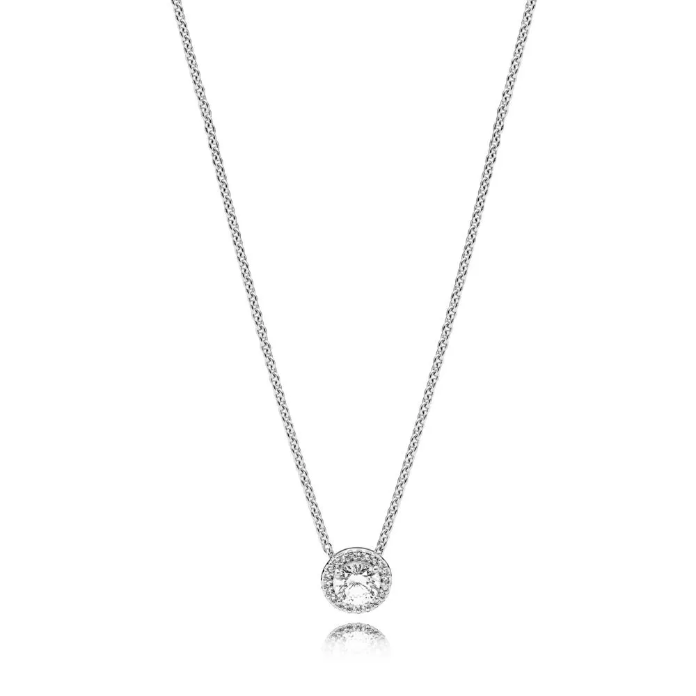 pandora classic elegance necklace clear cz 396240cz