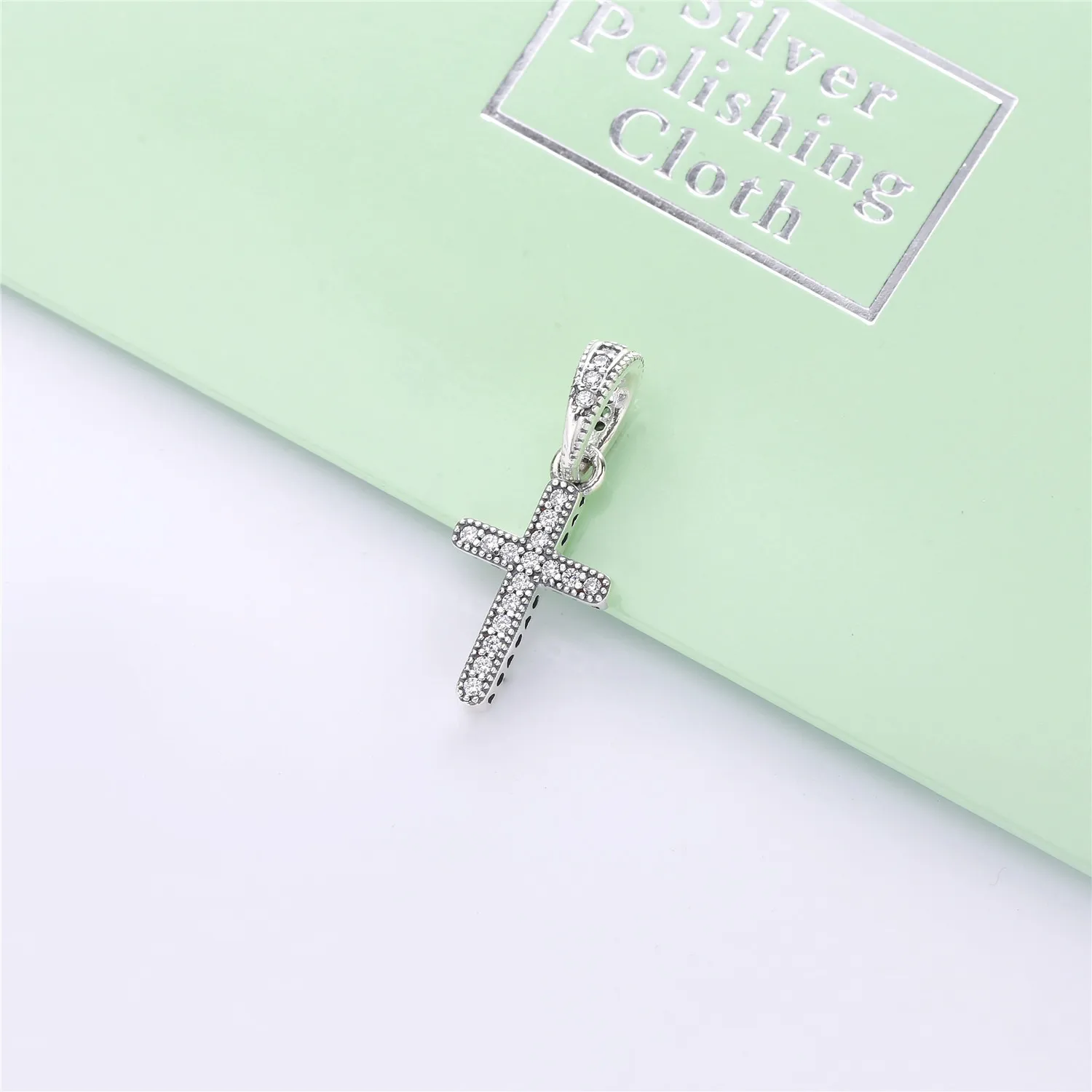 Pandora Crucifix Necklace Pendant, Clear CZ - 397571CZ