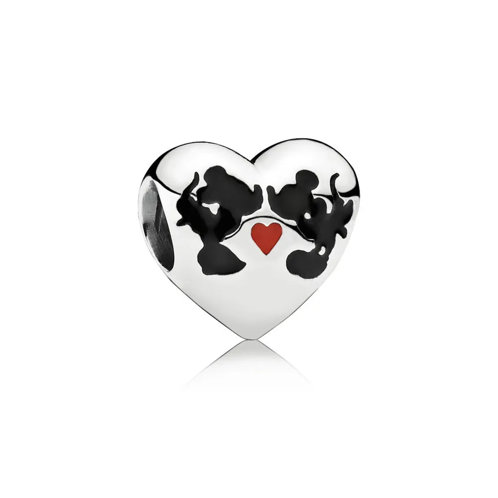 pandora disney minnie mickey kiss charm mixed enamel 791443enmx