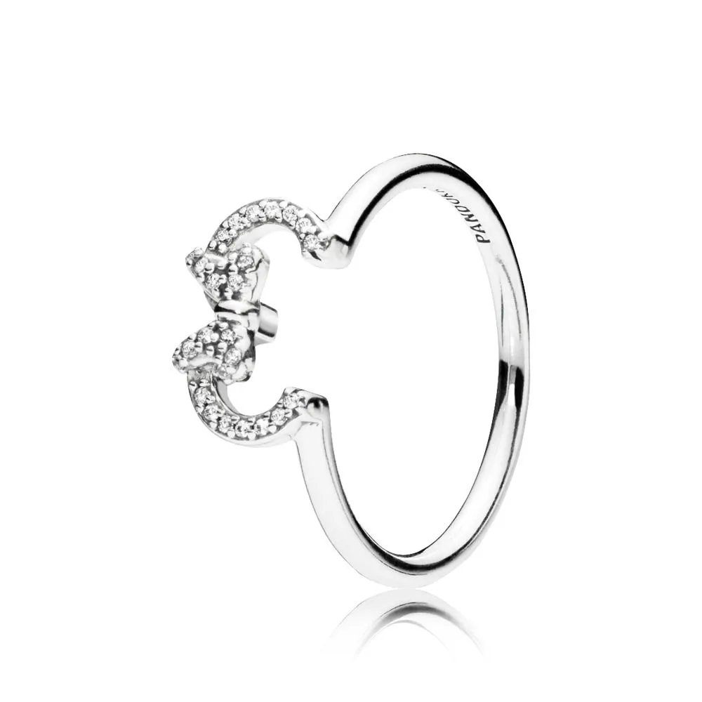 PANDORA Disney, Minnie Silhouette Ring, Clear CZ - 197509CZ