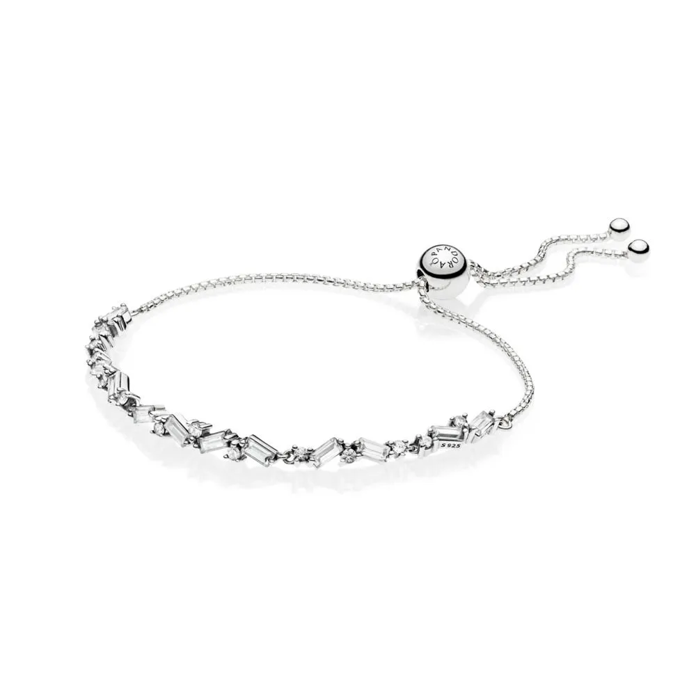 pandora glacial beauty sliding bracelet clear cz 597558cz