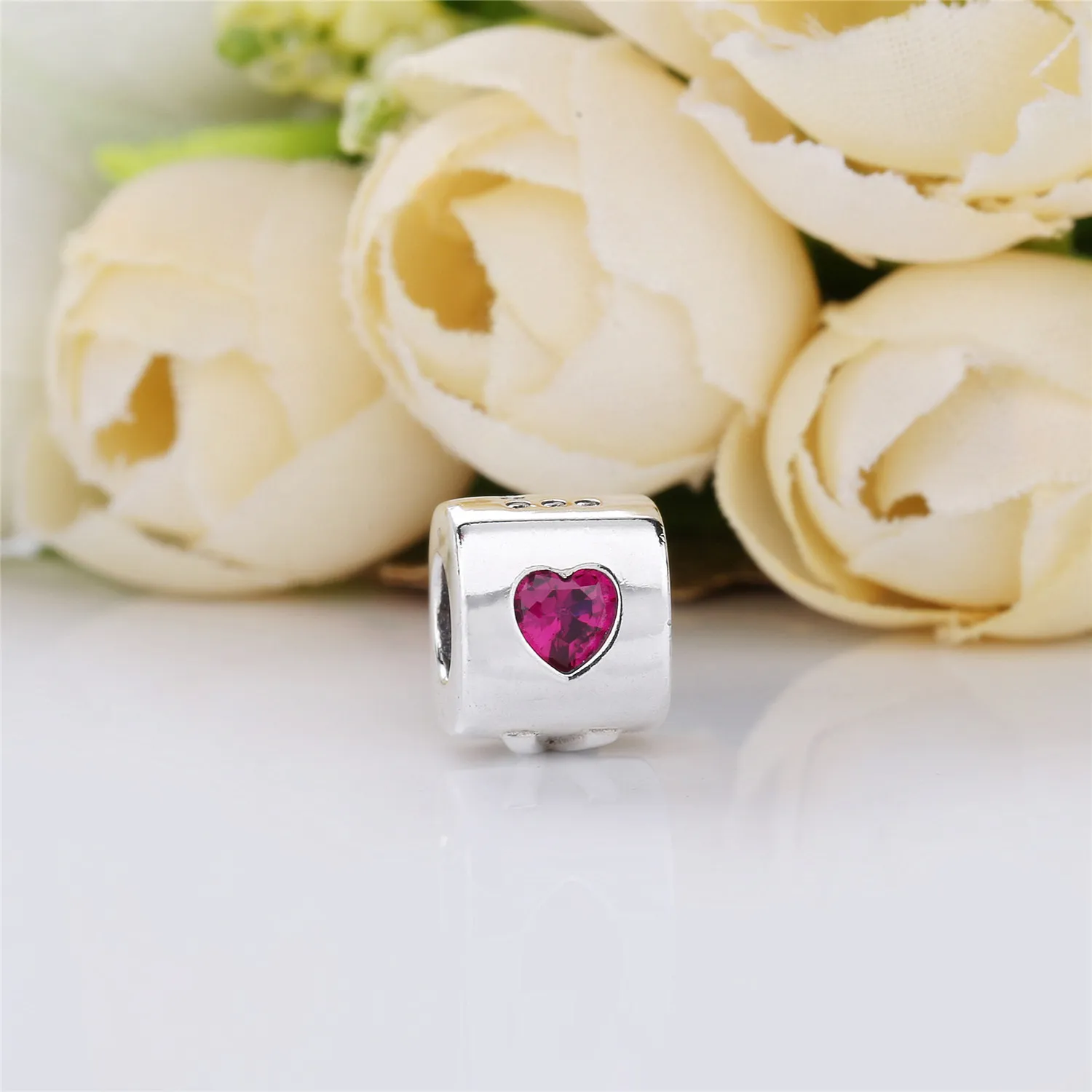 PANDORA Love Dice Charm, Red & Clear CZ - 797811CZR