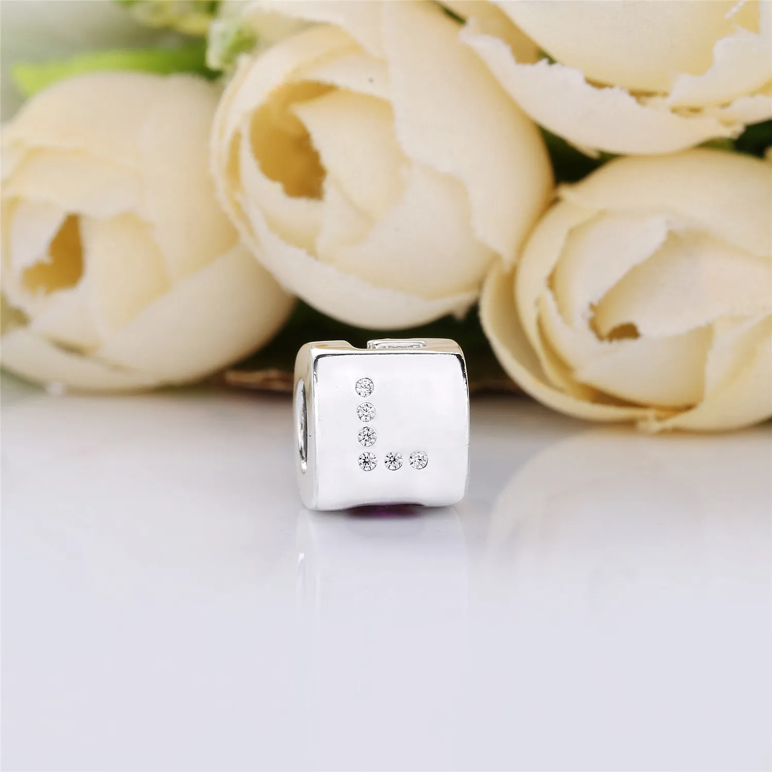 PANDORA Love Dice Charm, Red & Clear CZ - 797811CZR