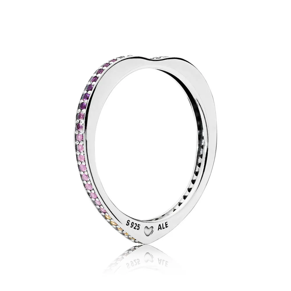 PANDORA Multi-colour Arc of Love Ring - 197095NRPMX