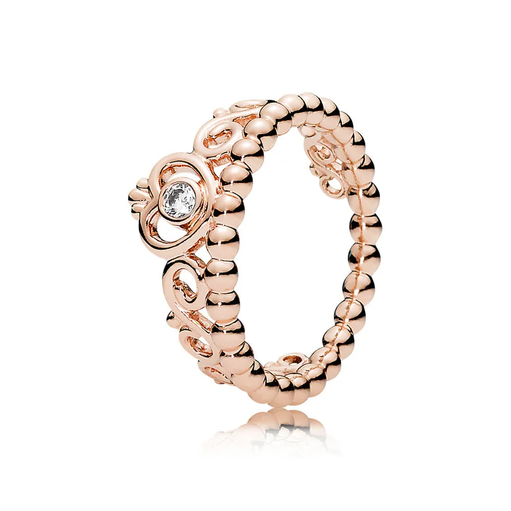 PANDORA Rose tiara ring with clear cubic zirconia - 180880CZ