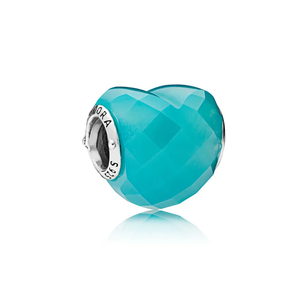 pandora shape of love charm scuba blue crystal 796563nsc