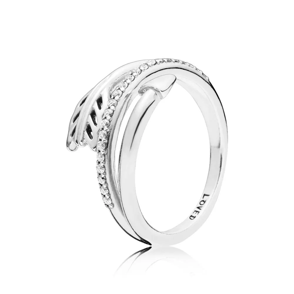 PANDORA Sparkling Arrow Ring, Clear CZ - 197830CZ