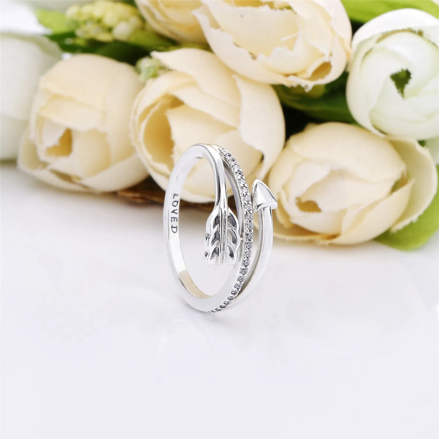 PANDORA Sparkling Arrow Ring, Clear CZ - 197830CZ