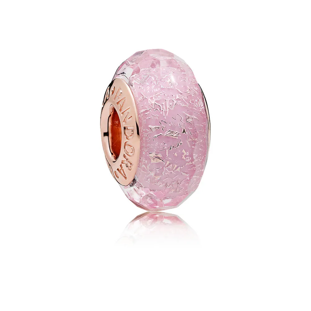 Pink Shimmering Murano Glass Charm, PANDORA Rose™ - 781650